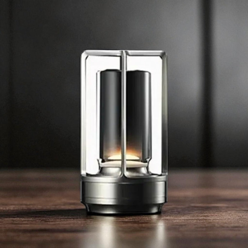 Lampe de Table Rétro Rechargeable Sans Fil en Aluminium et Fer – Éclairage Doux et Chaleureux, Design Vintage 2