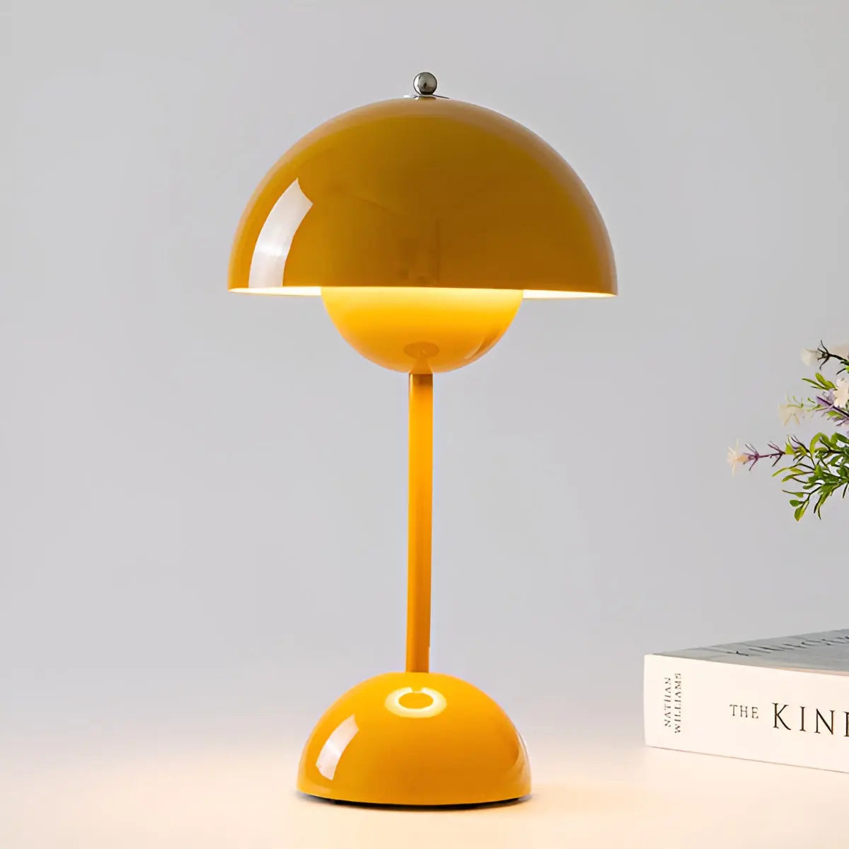 Lampe de Table Scandinave Sans Fil avec Réglage de Luminosité – Design Élégant et Pratique, Acier Inoxydable, Compacte 8